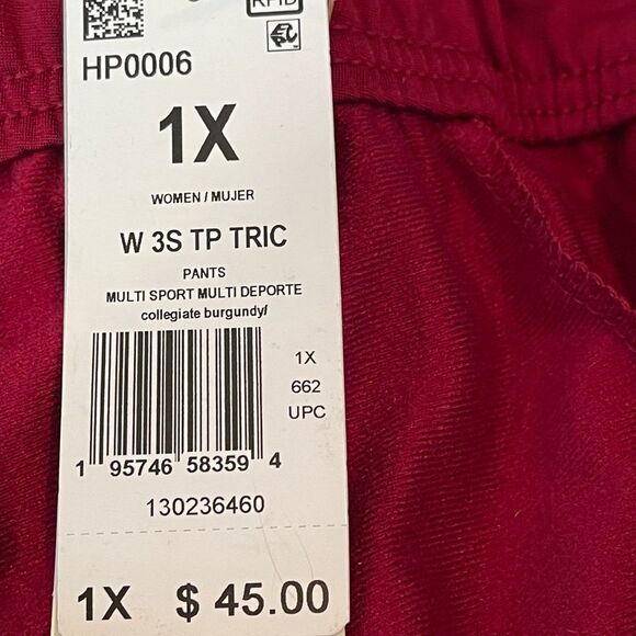 Adidas Burgundy Fabric Label - Picture 9 of 9